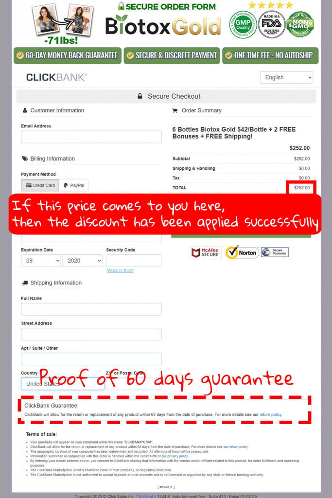 how to buy biotox gold step 4