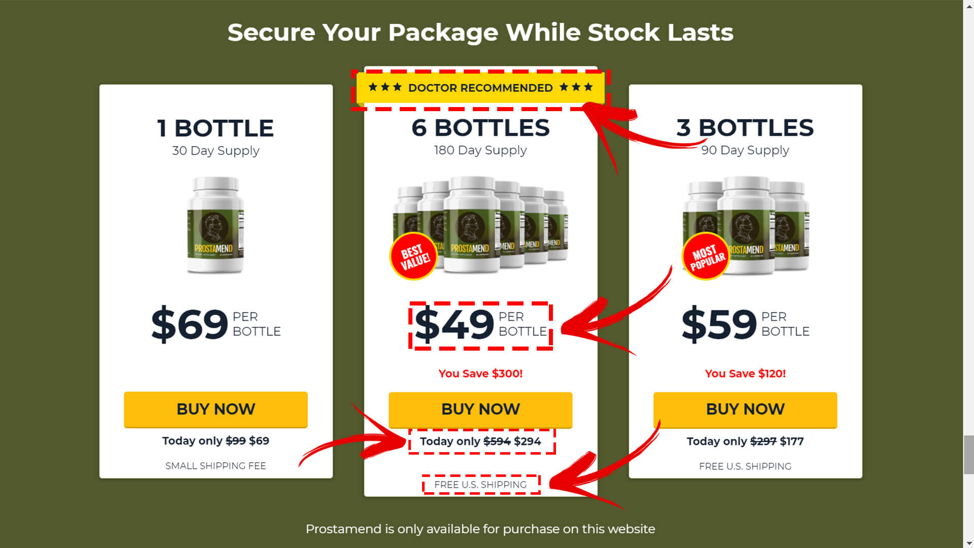 How to buy ProstaMend step 2