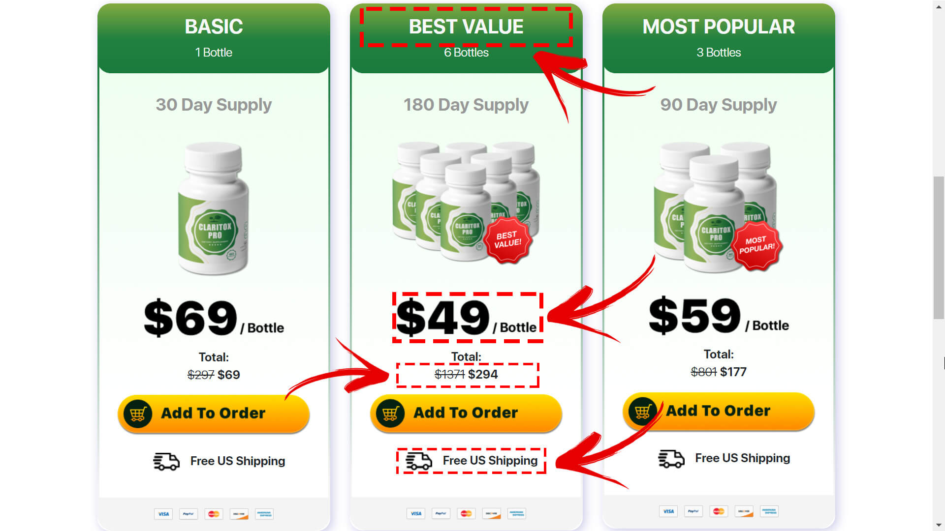 How to buy Claritox Pro supplement step2