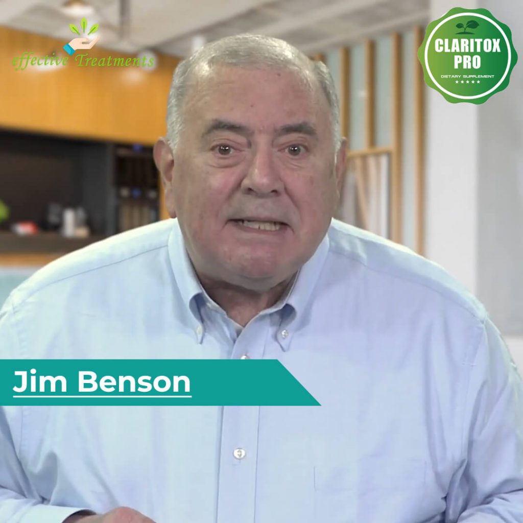 Jim Benson | Creator of Claritox Pro Pills For Dizziness and Vertigo