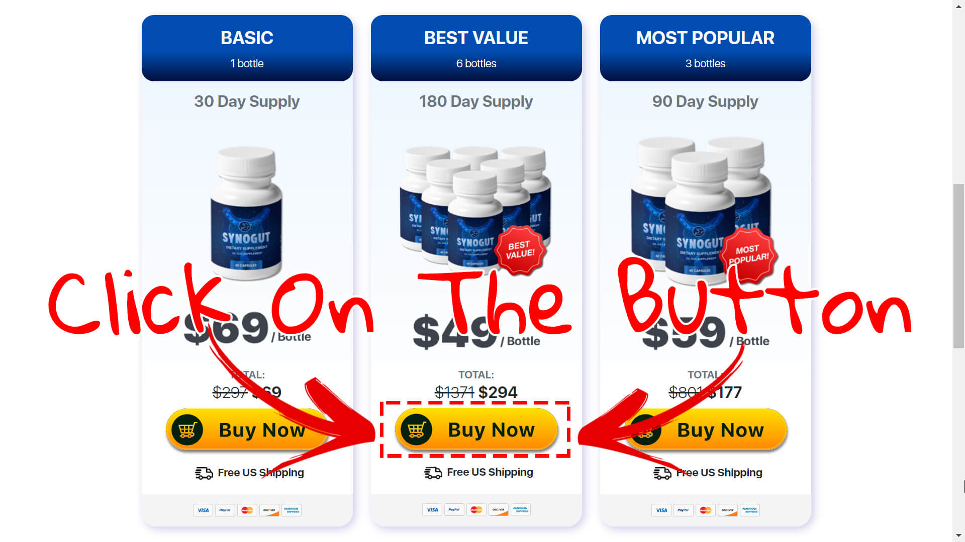 How to buy Synogut supplement step 3