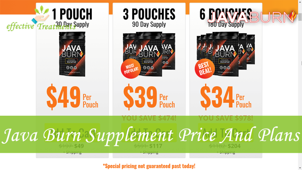 Java Burn Supplement Price And Plans​