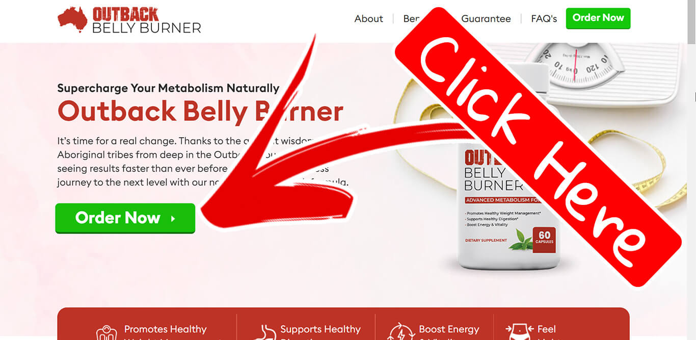How to buy the official outback belly burner supplement | step 1