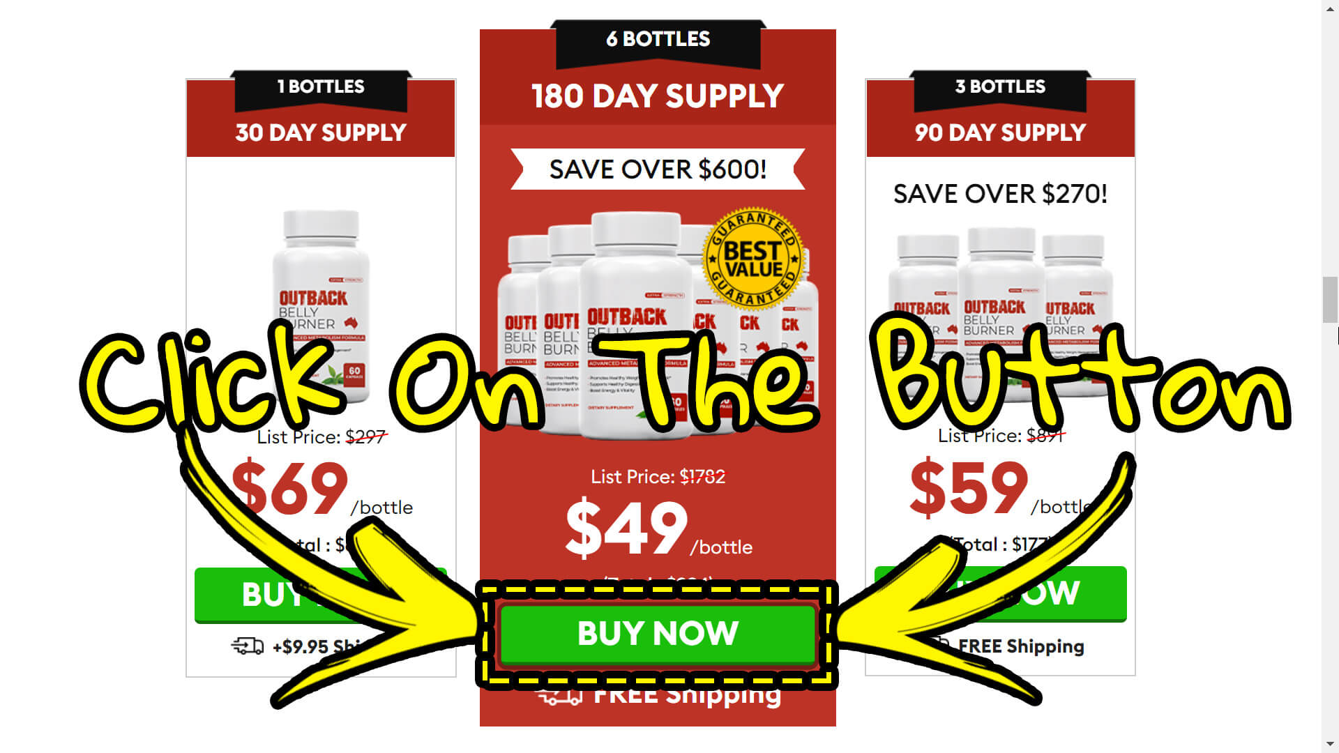 How to buy the official outback belly burner supplement | step 3