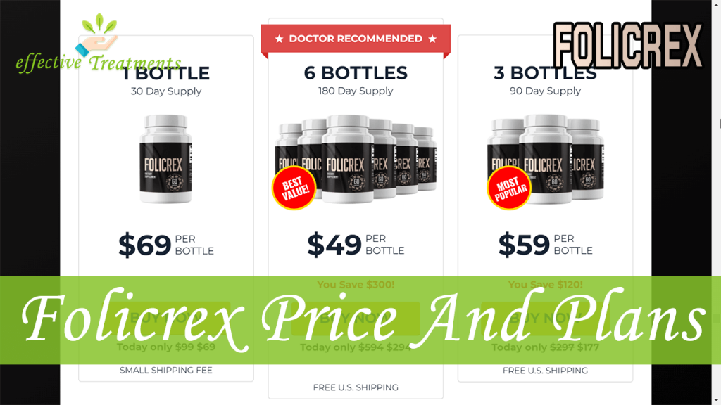 Folicrex Supplement Price And Plans​?
