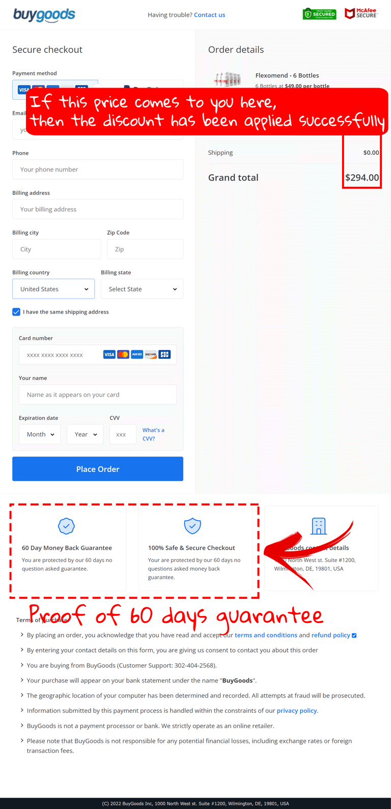 How to buy the official Flexomend supplement step 3