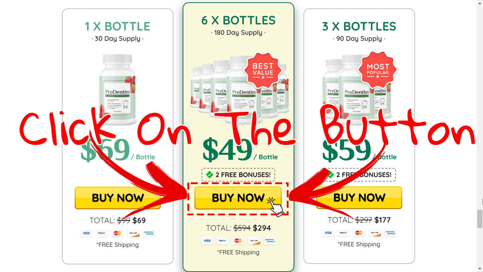 How to Buy The Official Pro Dentim Supplement Step 3