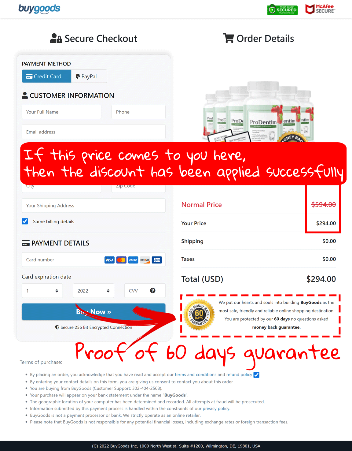 How to Buy The Official Pro Dentim Supplement Step 4