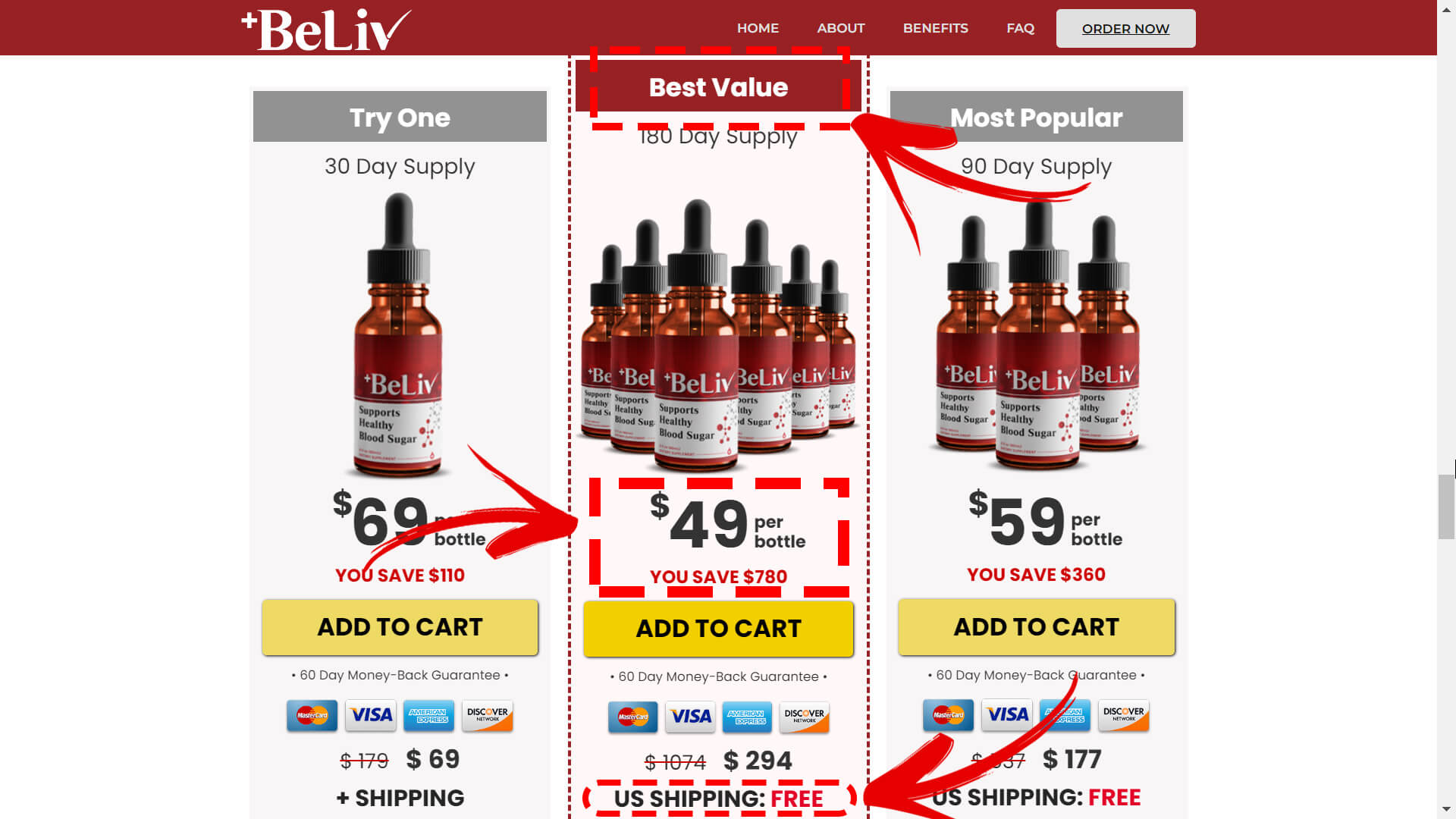 How to buy the official BeLiv supplement step 2