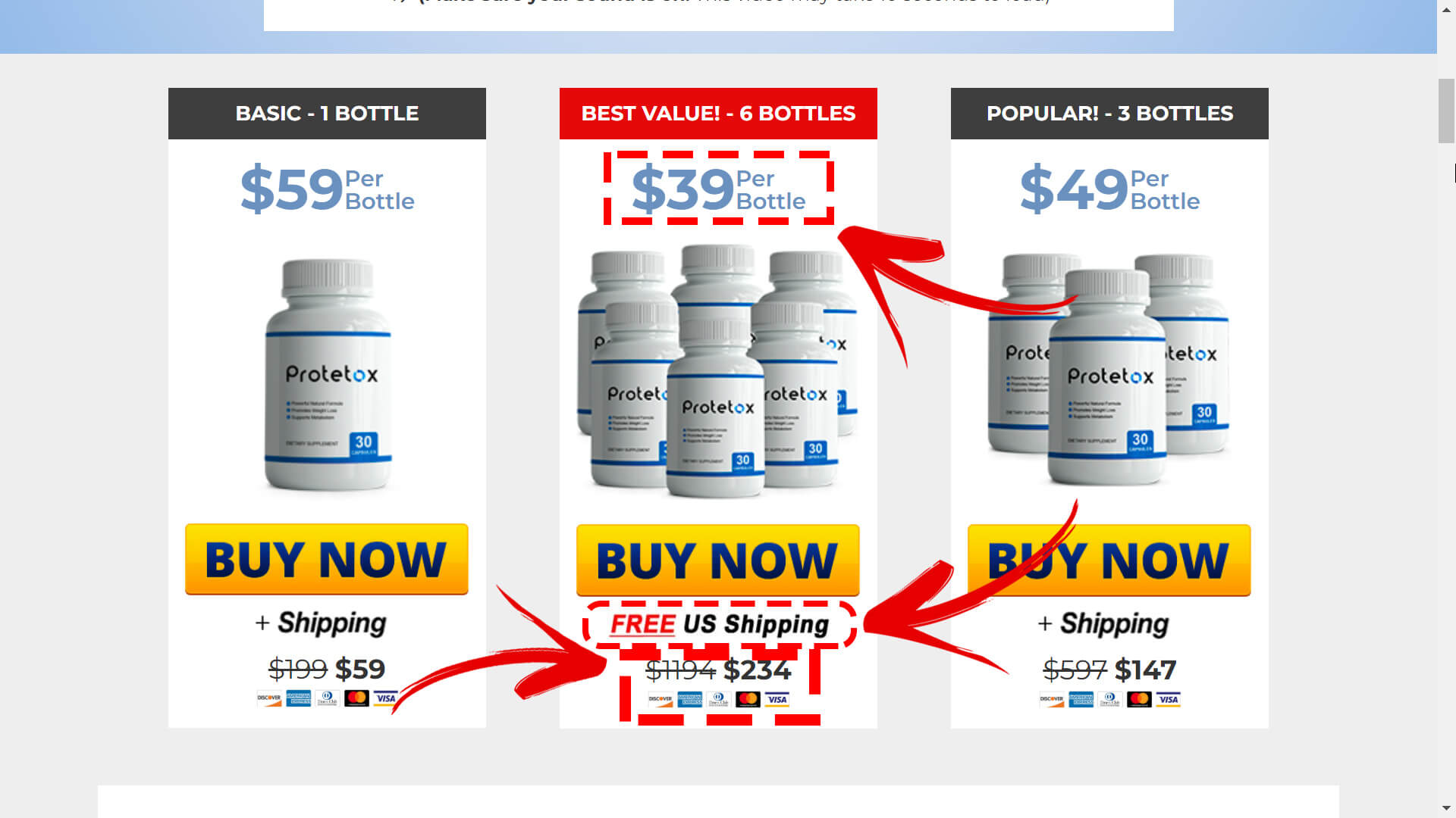 How to buy the official protetox supplement step 2