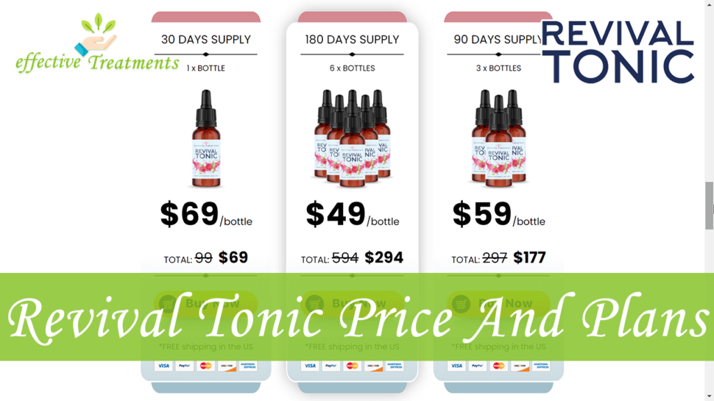 Revival Tonic Price And Plans