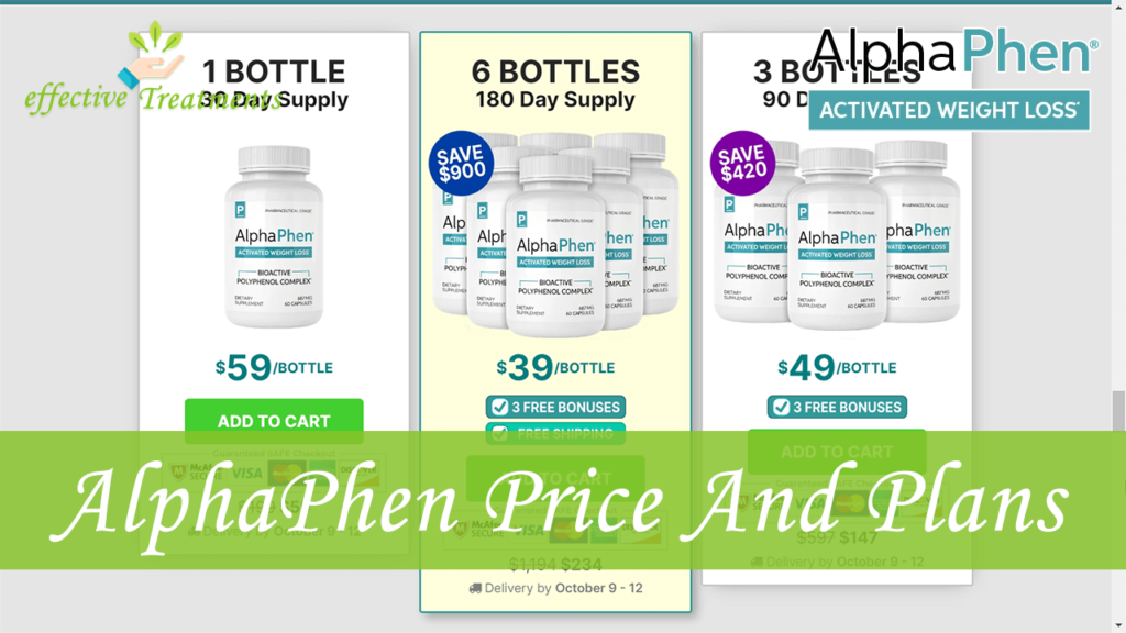AlphaPhen Supplement Price And Plans​