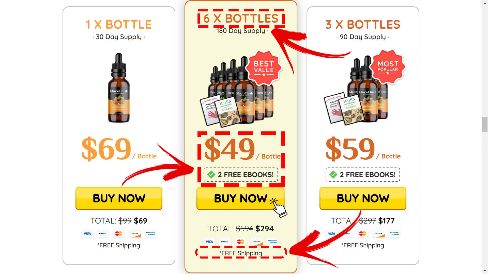 How to order the official GlucoFlush supplement step 2