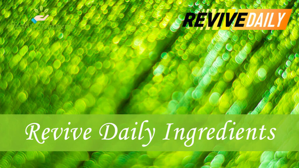 Revive Daily Weight Loss Ingredients