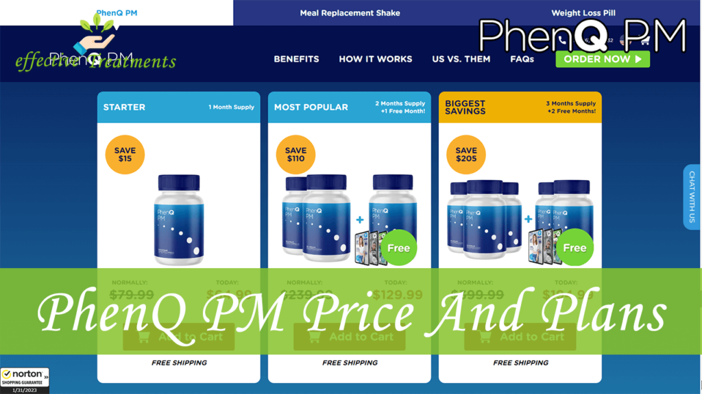 PhenQ PM Supplement Price And Plans