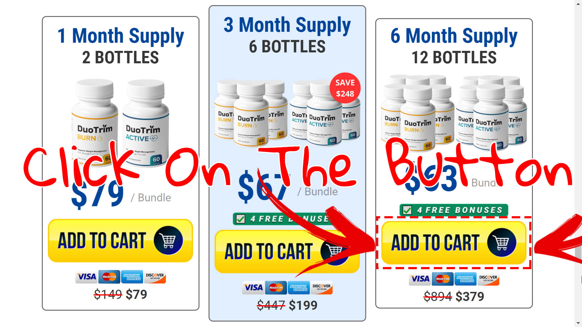 How to buy the official DuoTrim supplement step 3