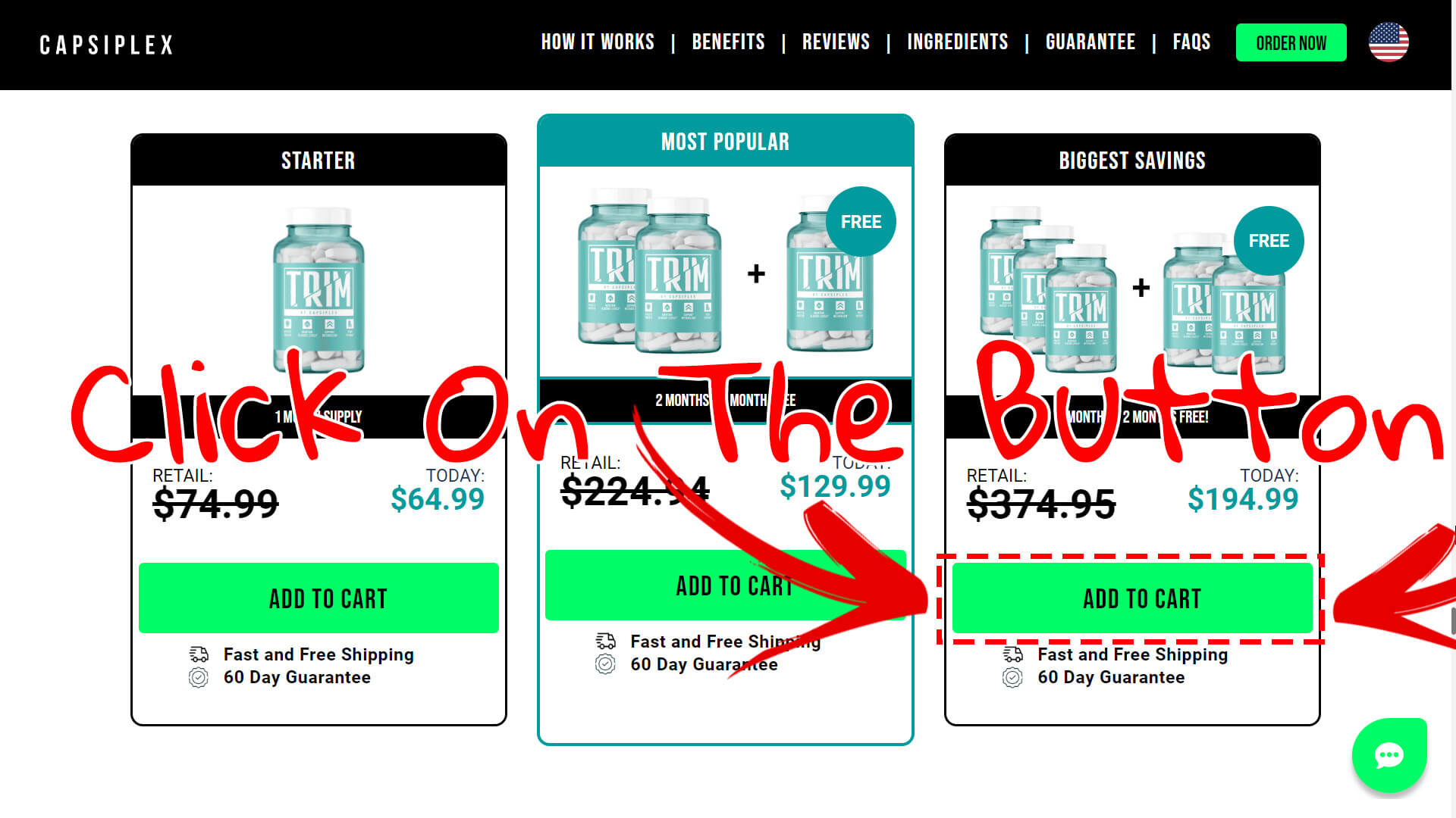 How to buy the official Capsiplex TRIM supplement step 3