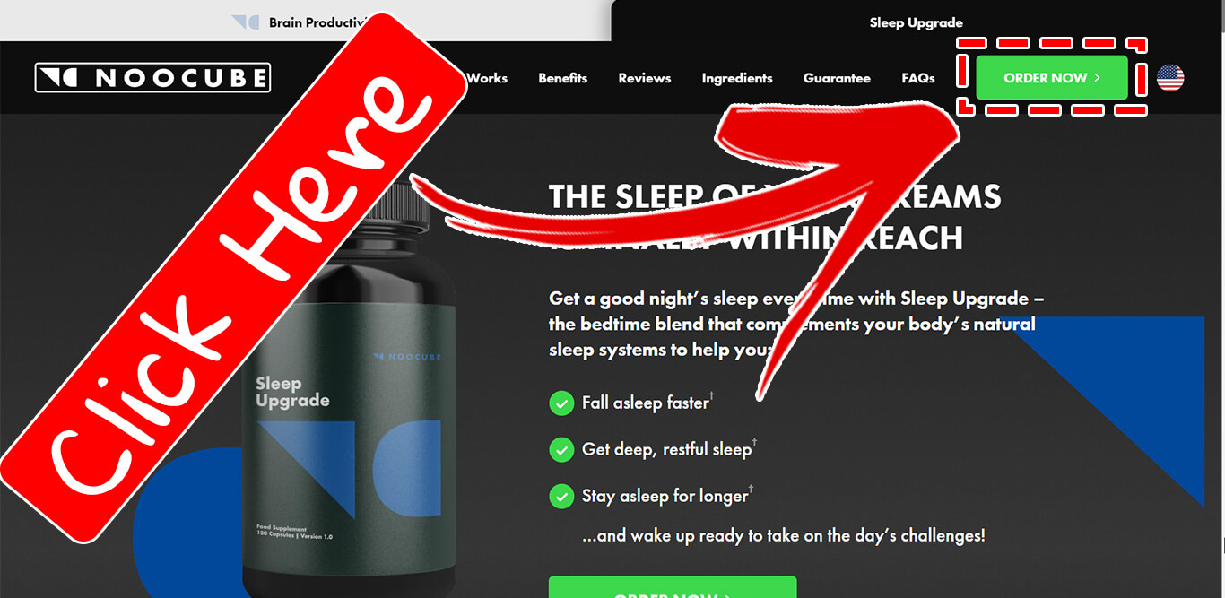How to buy the official NooCube Sleep Upgrade supplement step 1