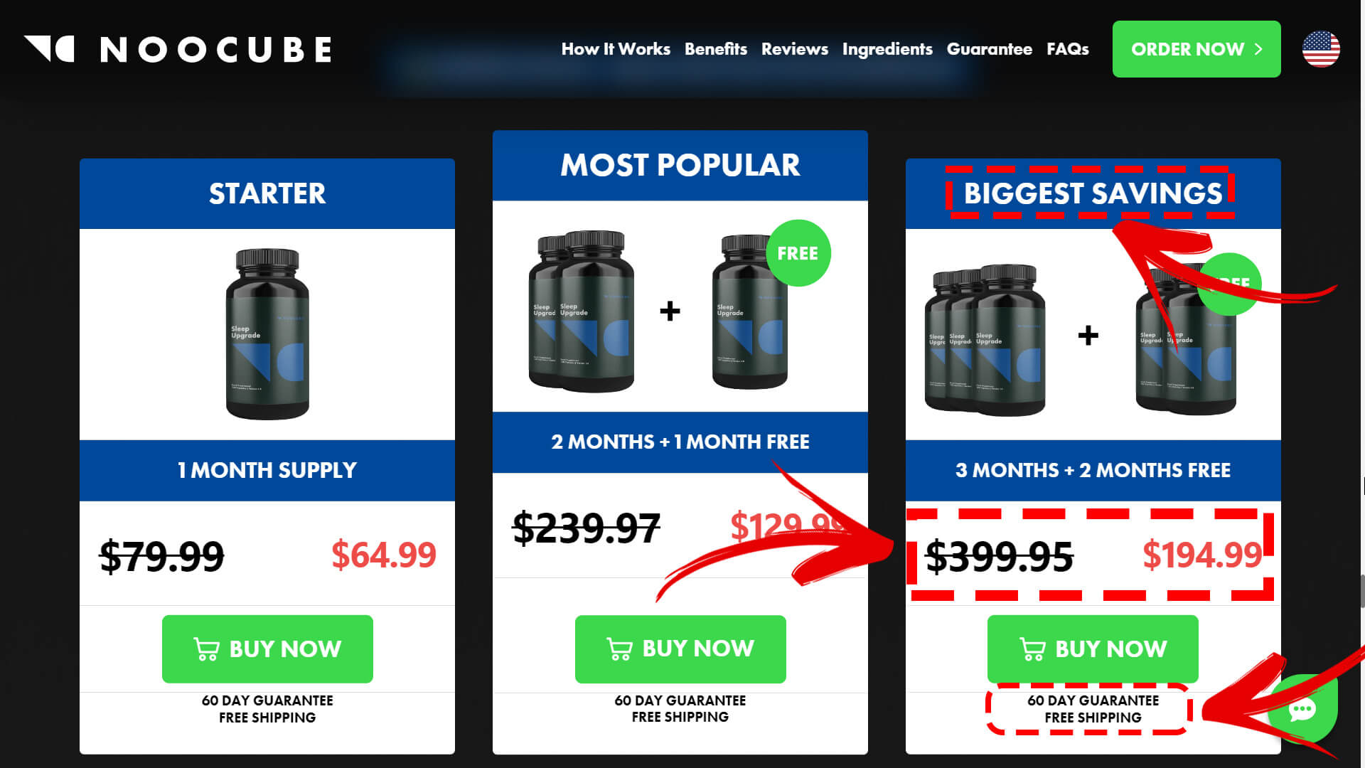 How to buy the official NooCube Sleep Upgrade supplement step 2