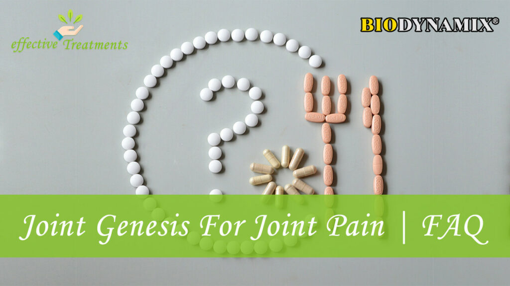 Joint Genesis For Joint Pain FAQ