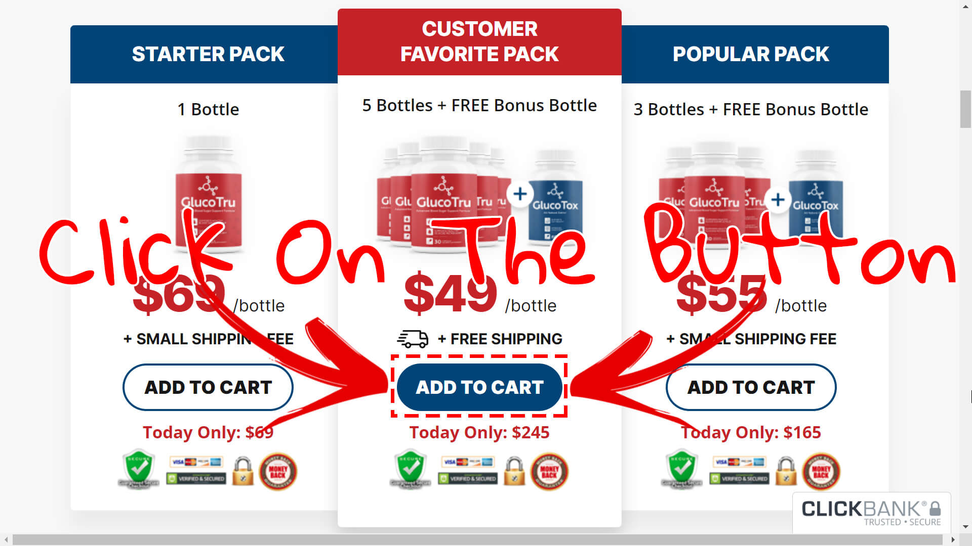 How to buy the official GlucoTru supplement step 3
