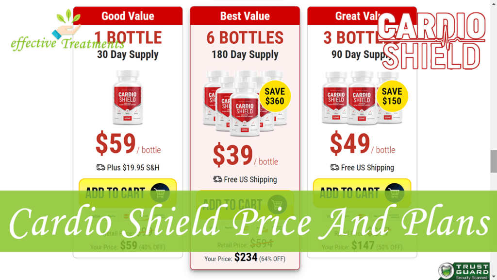 Cardio Shield Supplement Price And Plans
