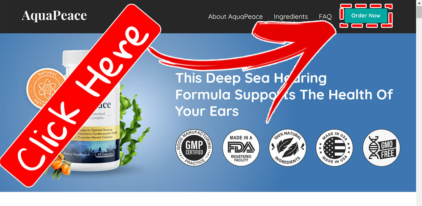 How to buy the official AquaPeace supplement step 1
