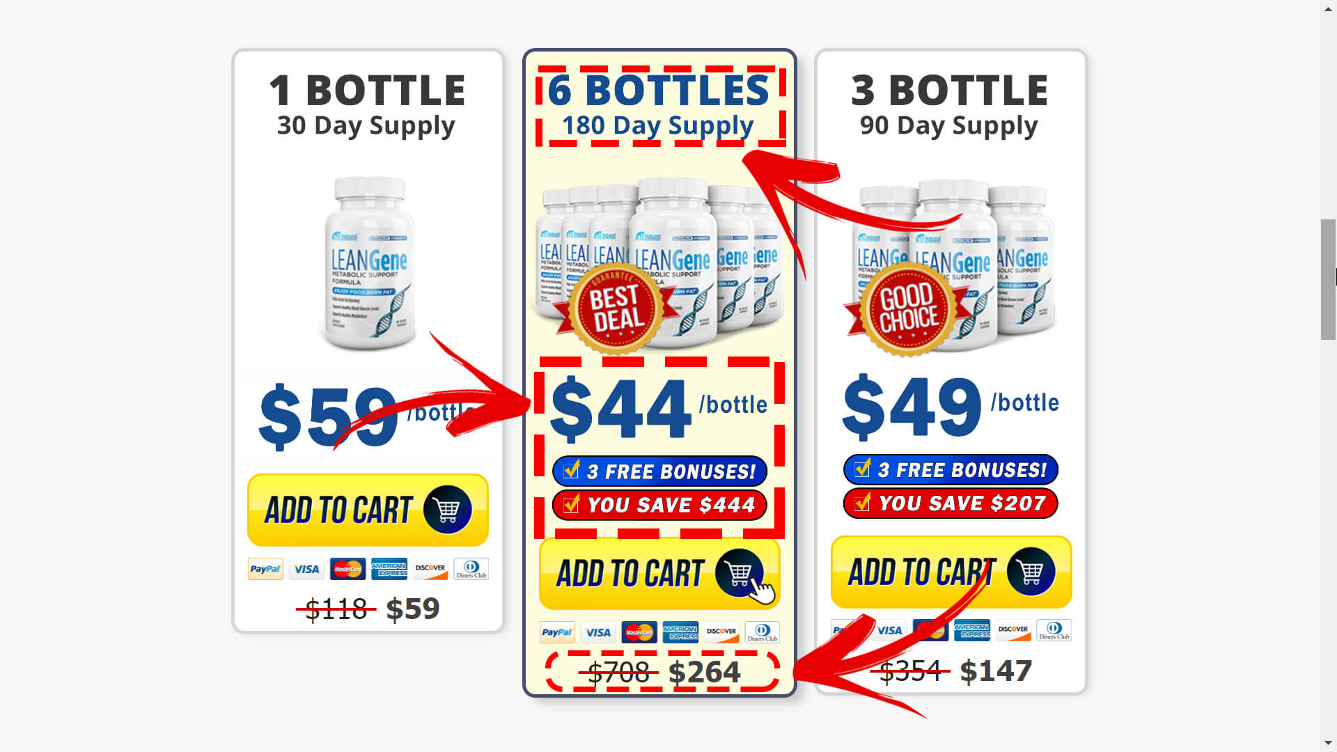How to buy the official Lean Gene supplement step 2