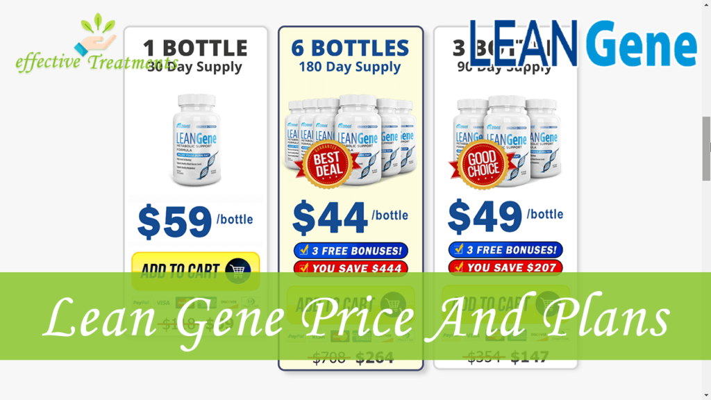 Lean Gene Supplement Price And Plans
