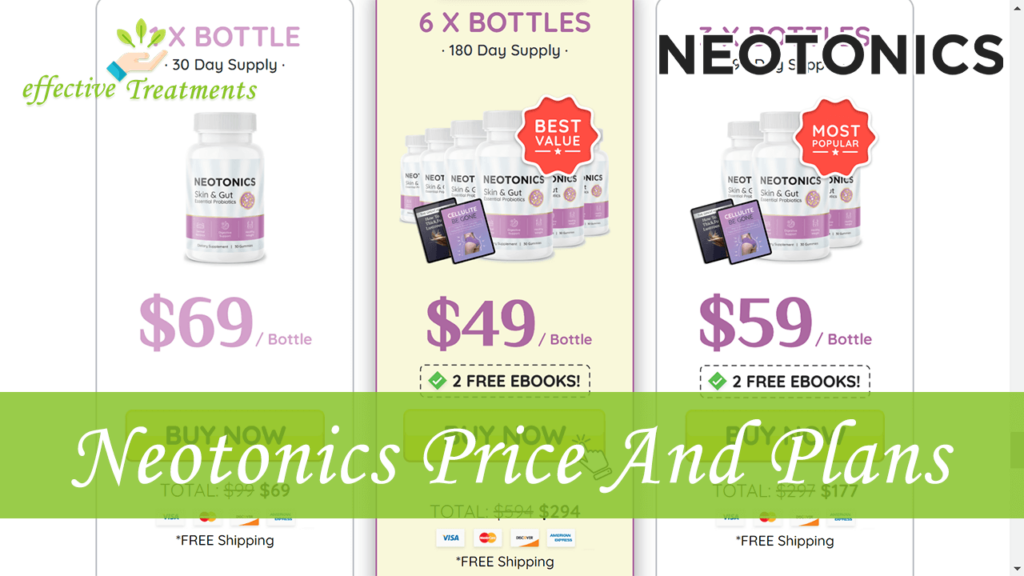 Neotonics Supplement Price And Plans