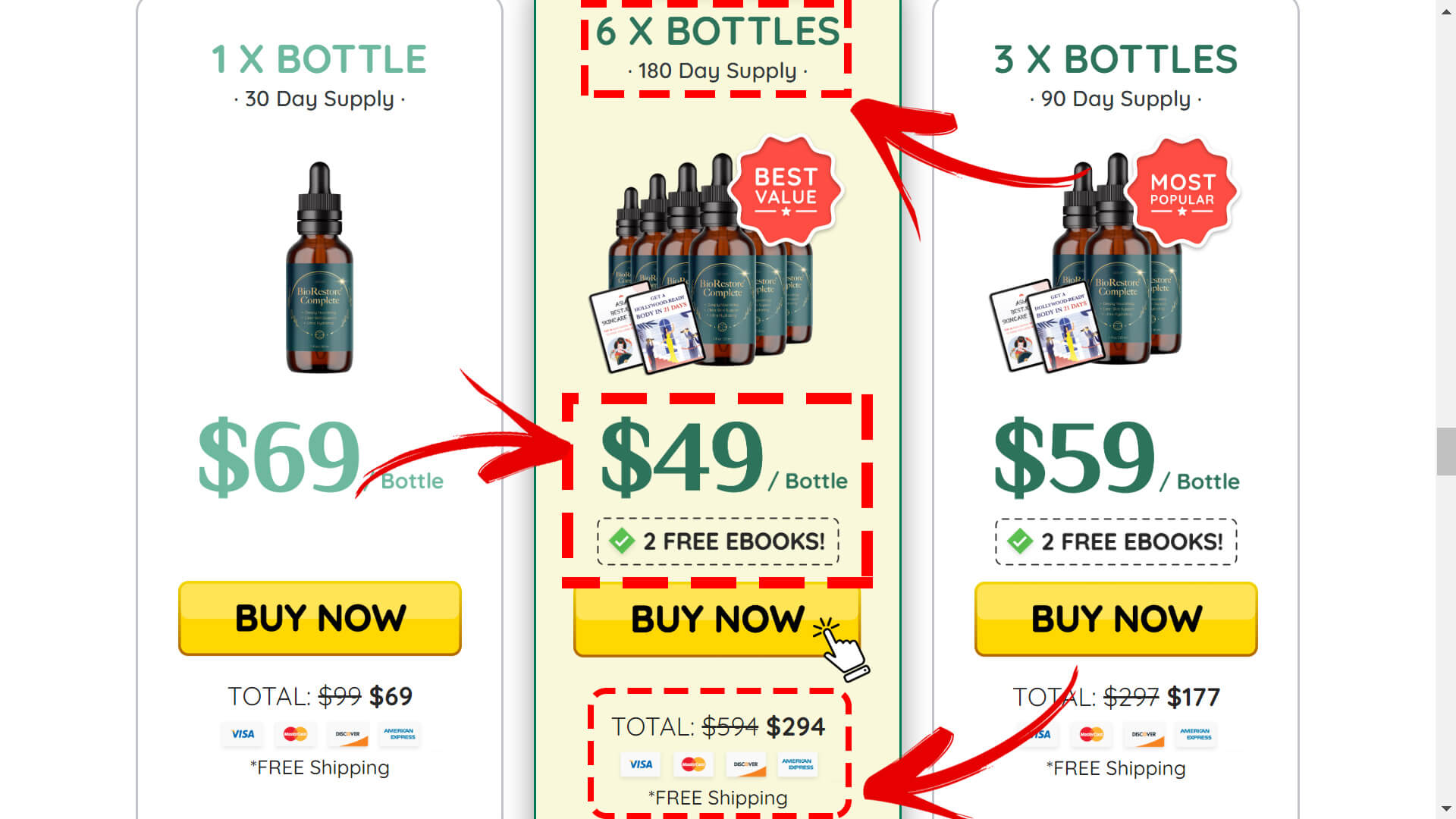 How to buy the official BioRestore Complete serum step 2