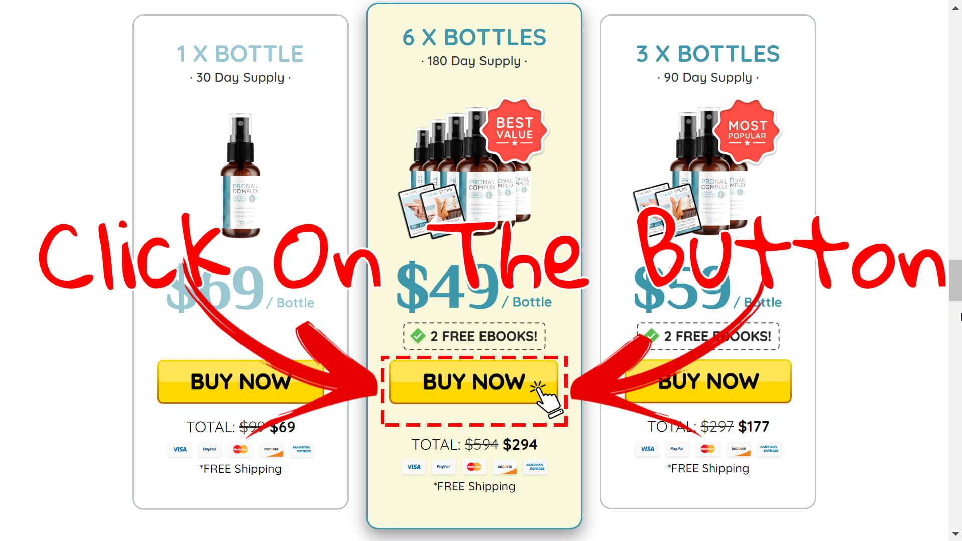 How to buy the official Pronail Complex supplement step 3