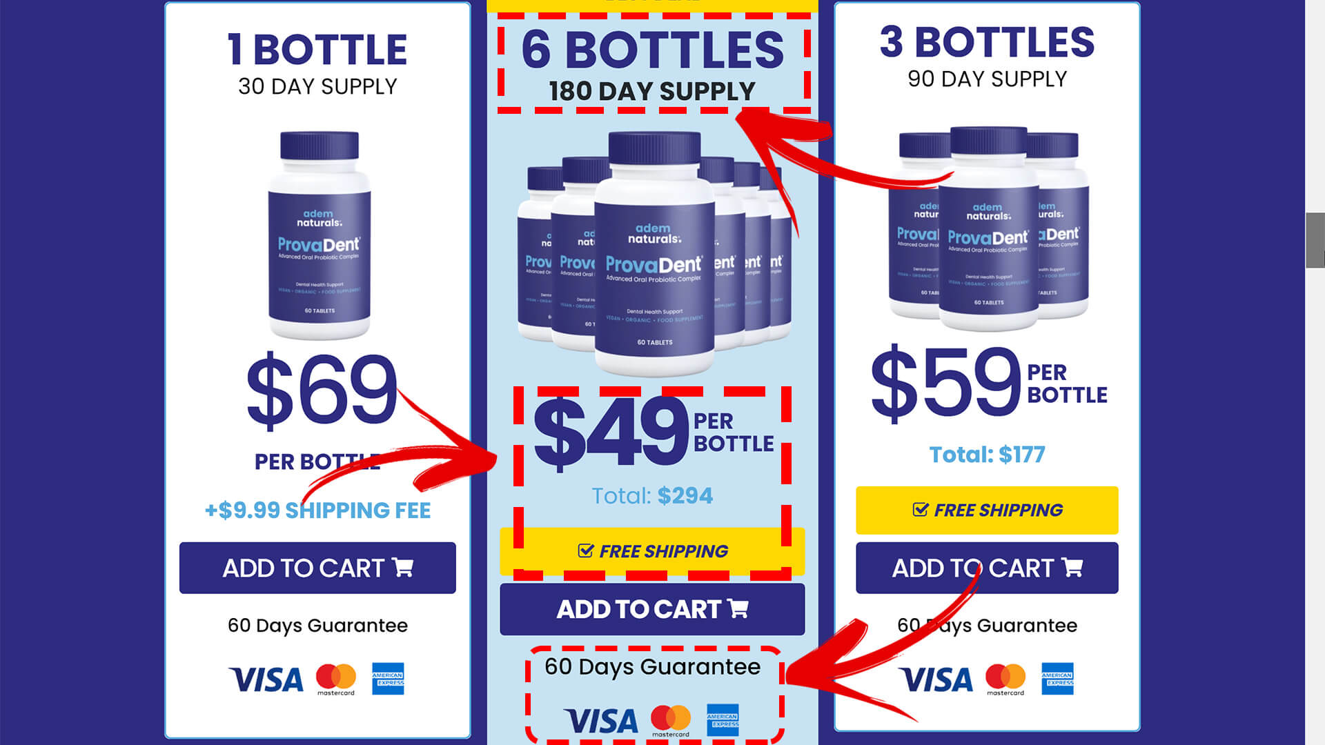How to buy the official ProvaDent supplement step 2