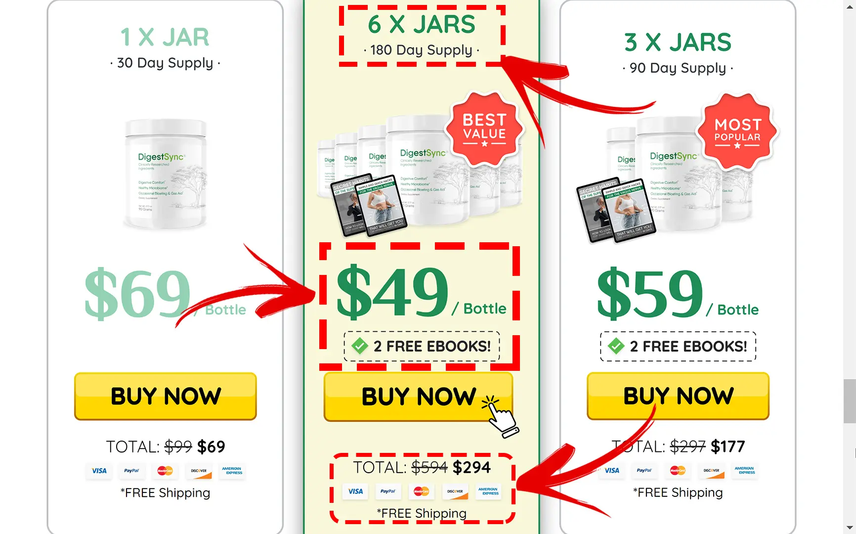 How to buy the official DigestSync supplement step 2