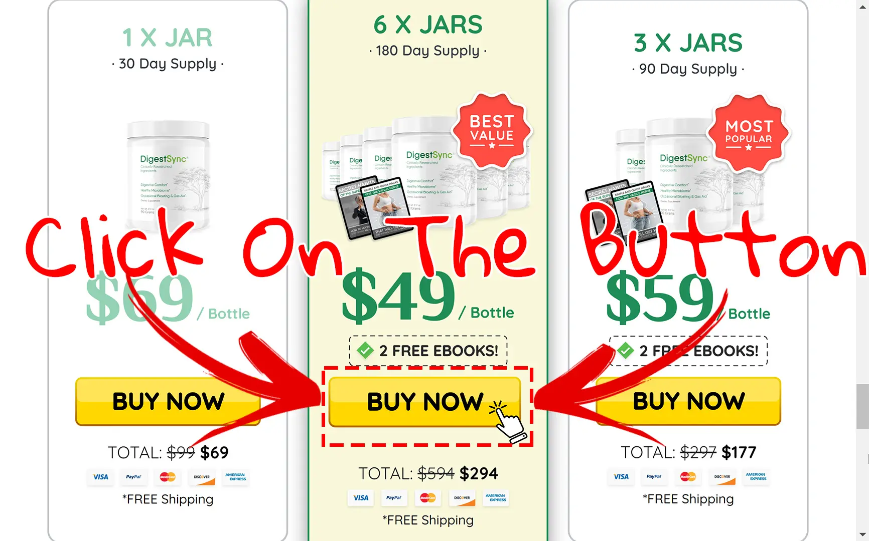 How to buy the official DigestSync supplement step 3