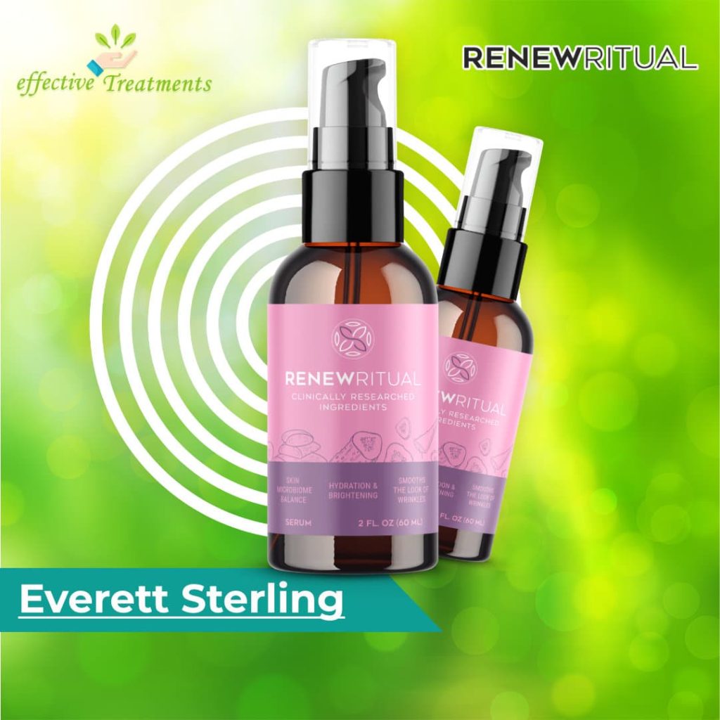 Everett Sterling Creator of Renew Ritual Serum For Skincare