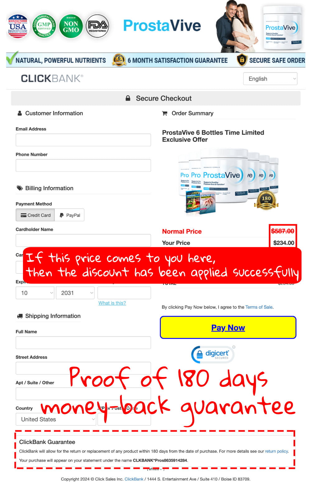 How to buy the official ProstaVive supplement step 4