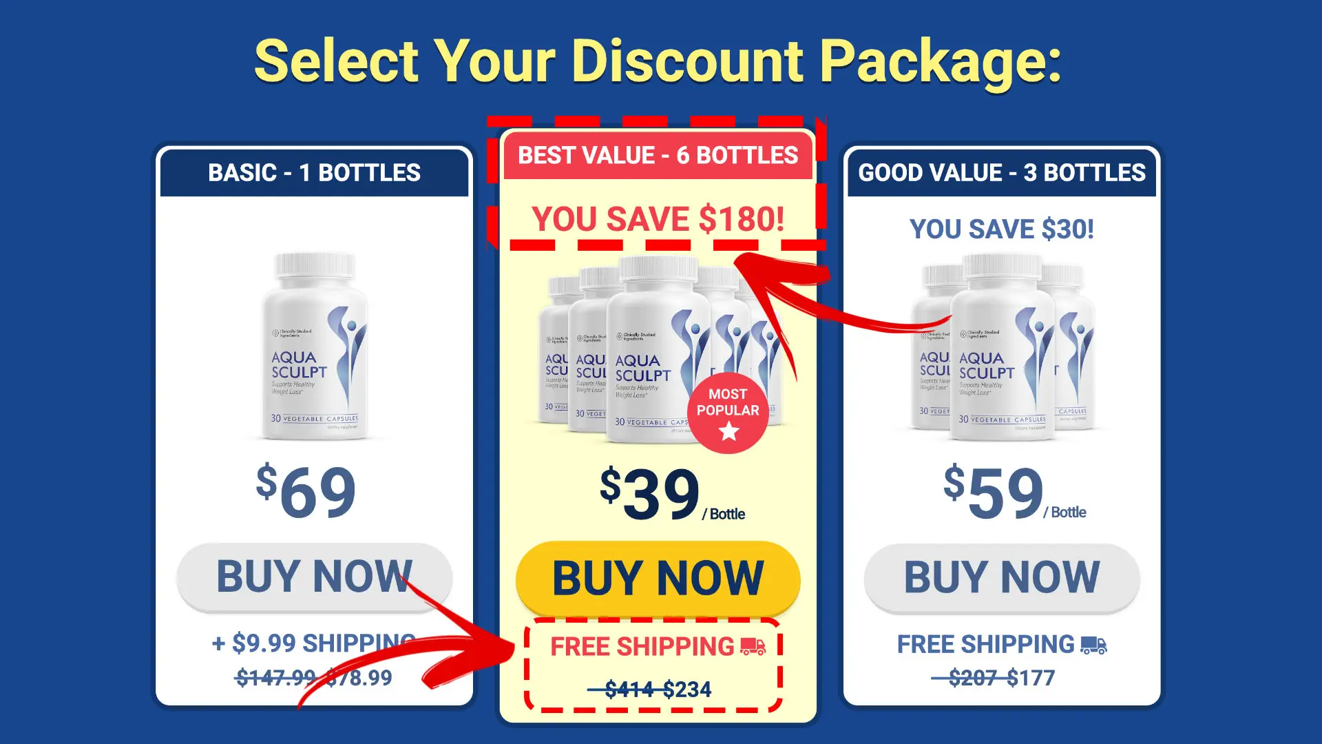 How to buy the official AquaSculpt supplement step 2