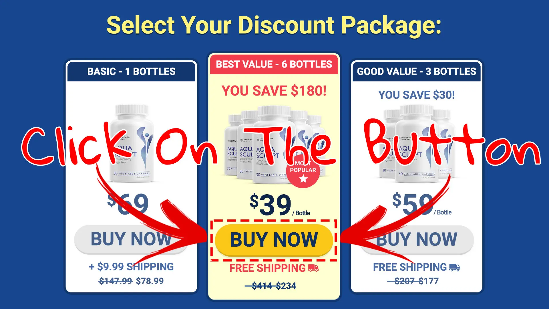 How to buy the official AquaSculpt supplement step 3