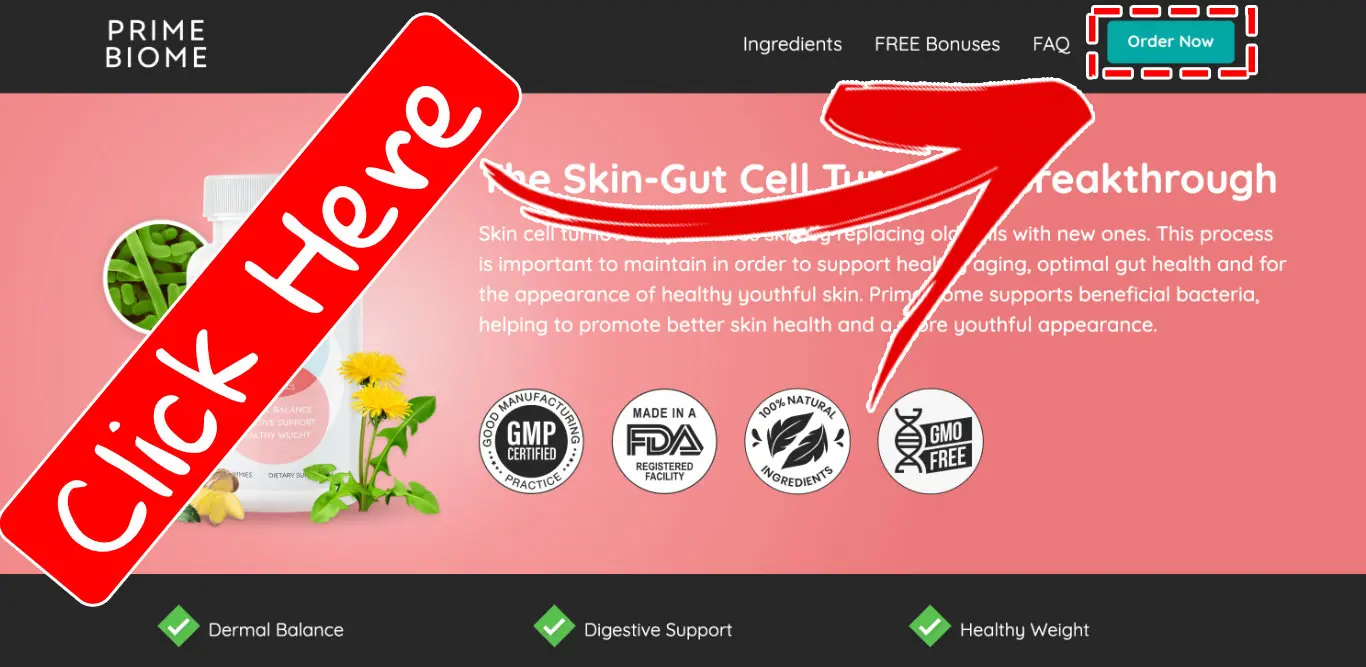 How to buy the official PrimeBiome supplement step 1
