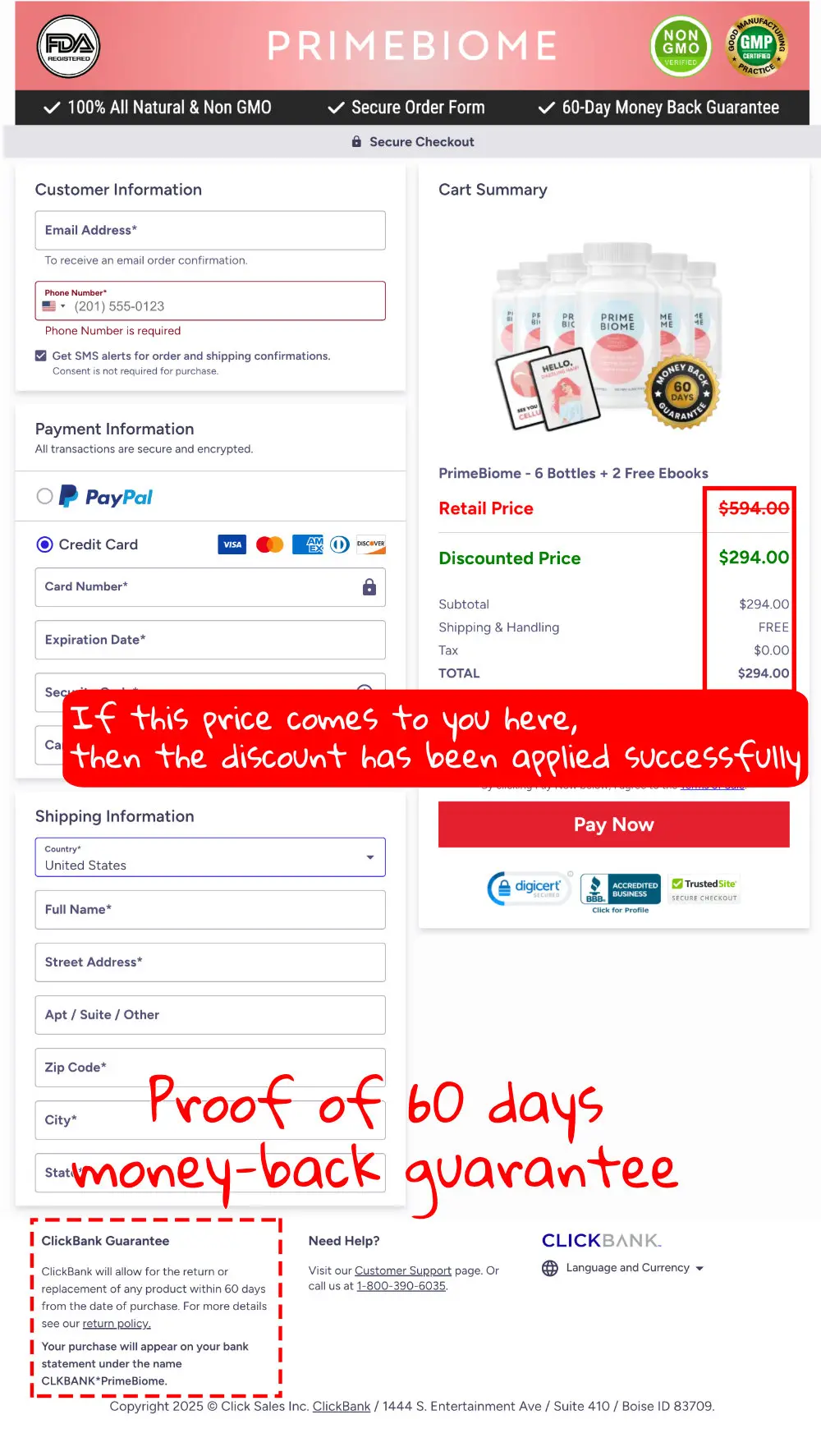How to buy the official PrimeBiome supplement step 4