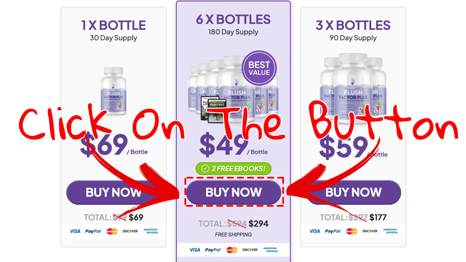 How to buy the official Flush Factor Plus supplement step 3