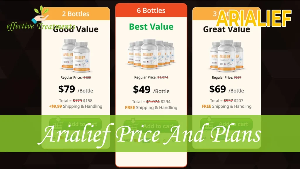 Arialief Supplement Price And Plans