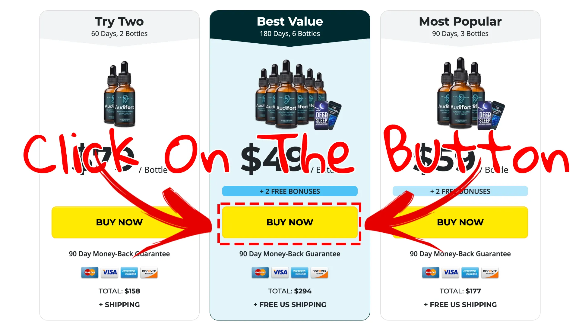 How to buy the official Audifort supplement step 2