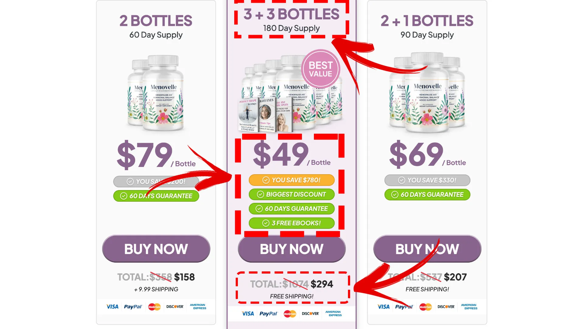 How to buy the official Menovelle supplement step 2