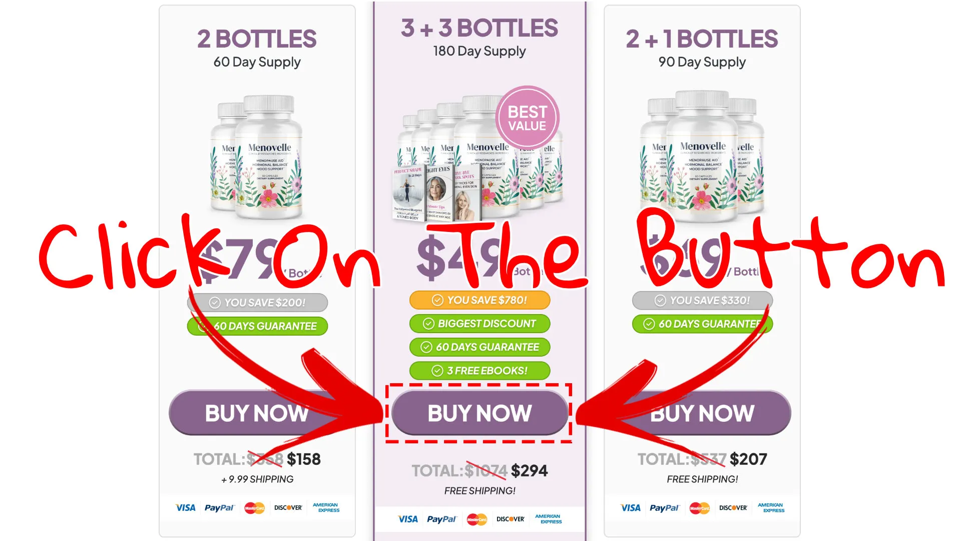 How to buy the official Menovelle supplement step 3