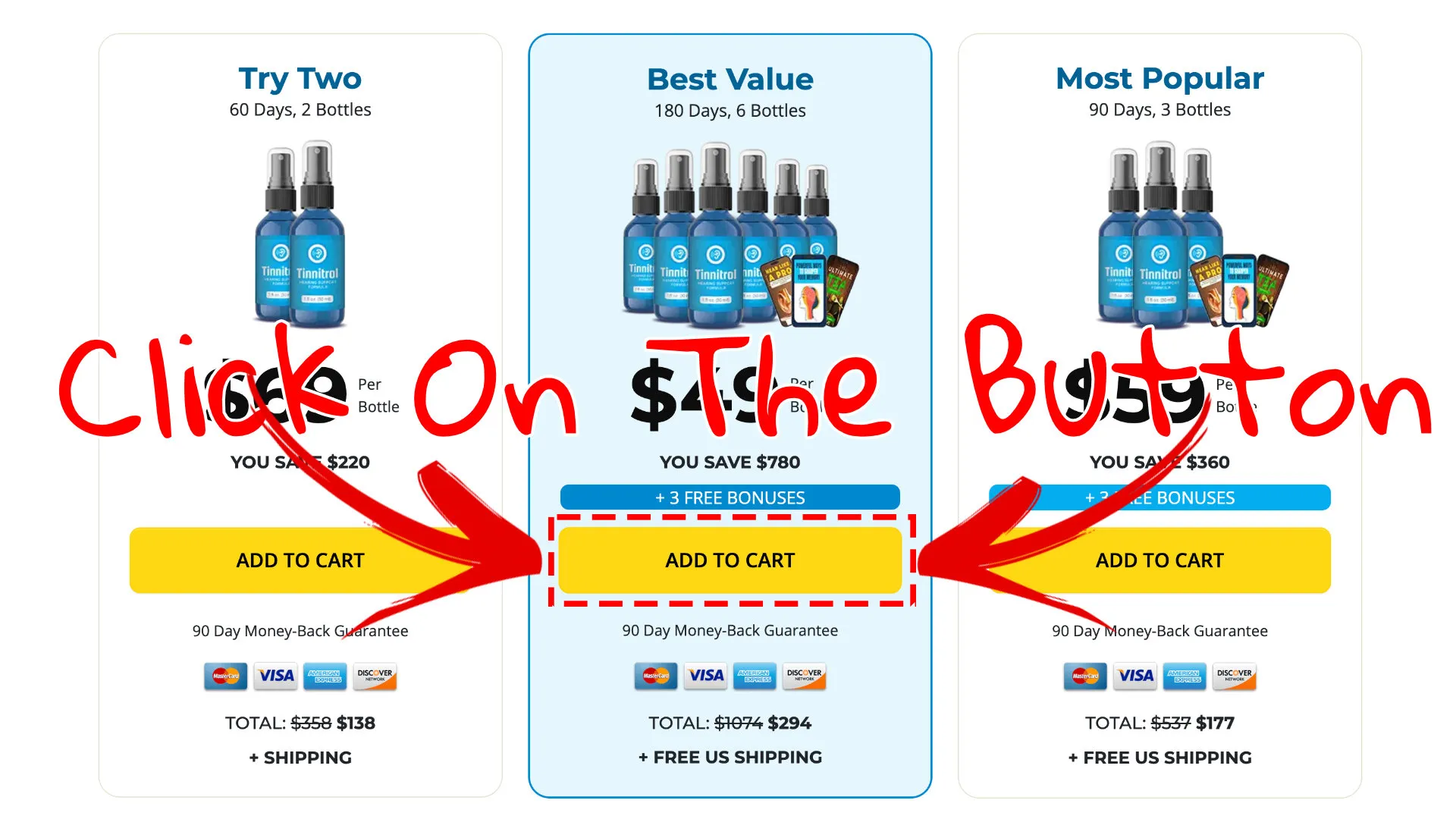 How to buy the official Tinnitrol supplement step 2