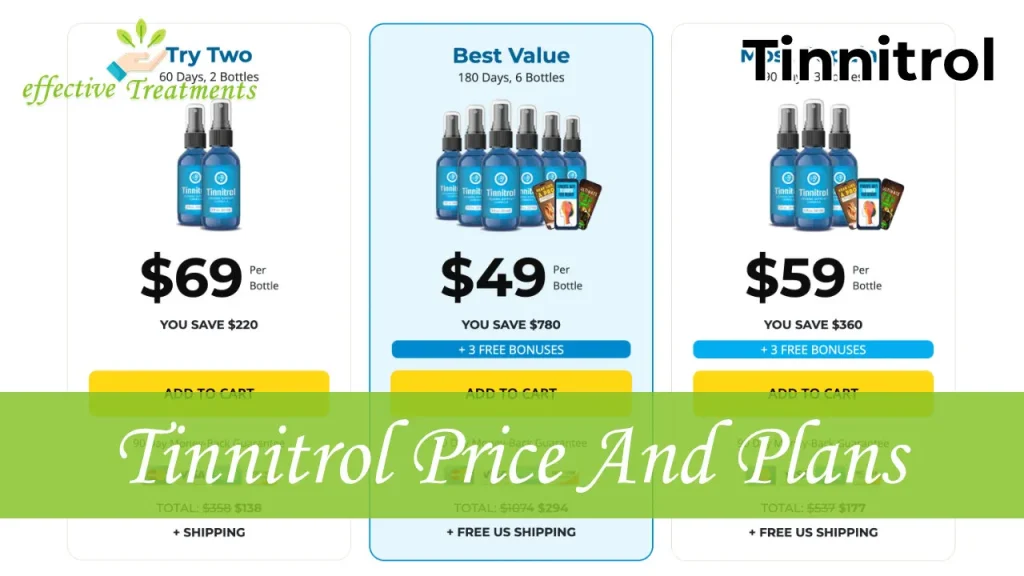 Tinnitrol Supplement Price And Plans