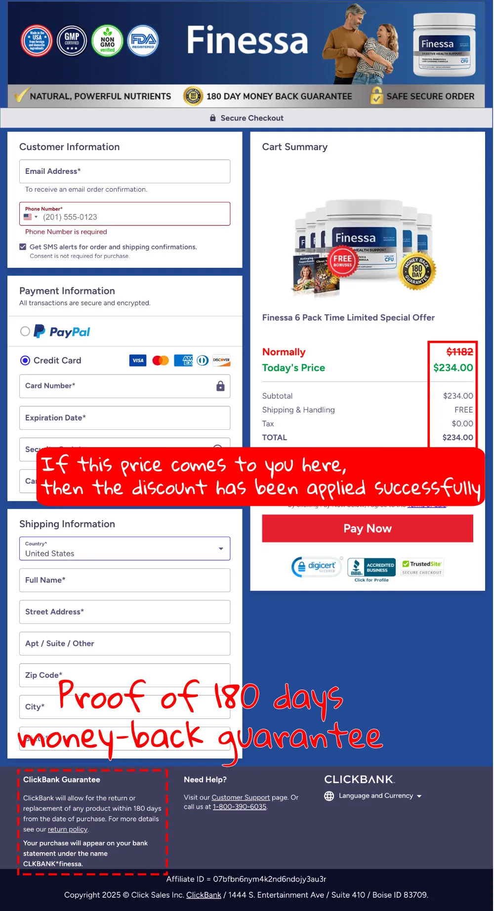 How to buy the official Finessa supplement step 4