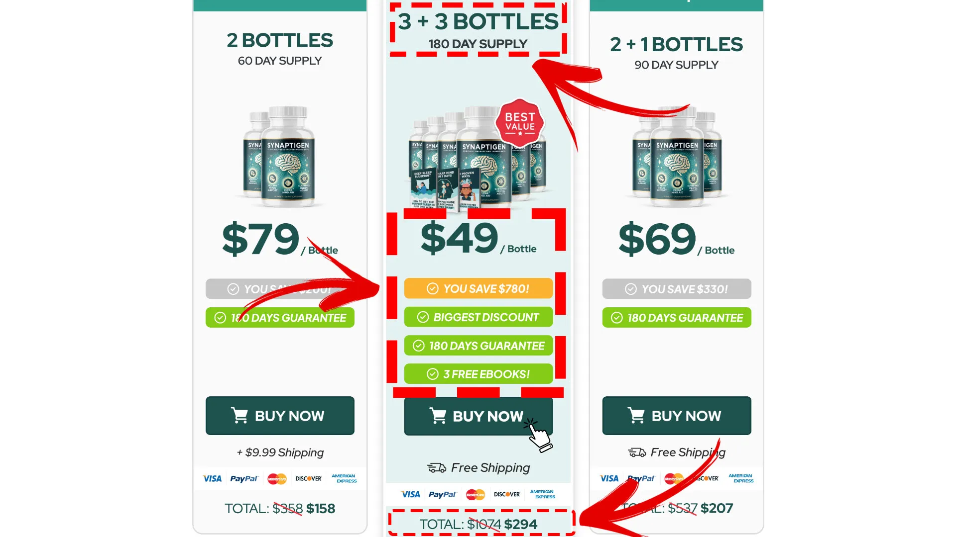 How to buy the official Synaptigen supplement step 2